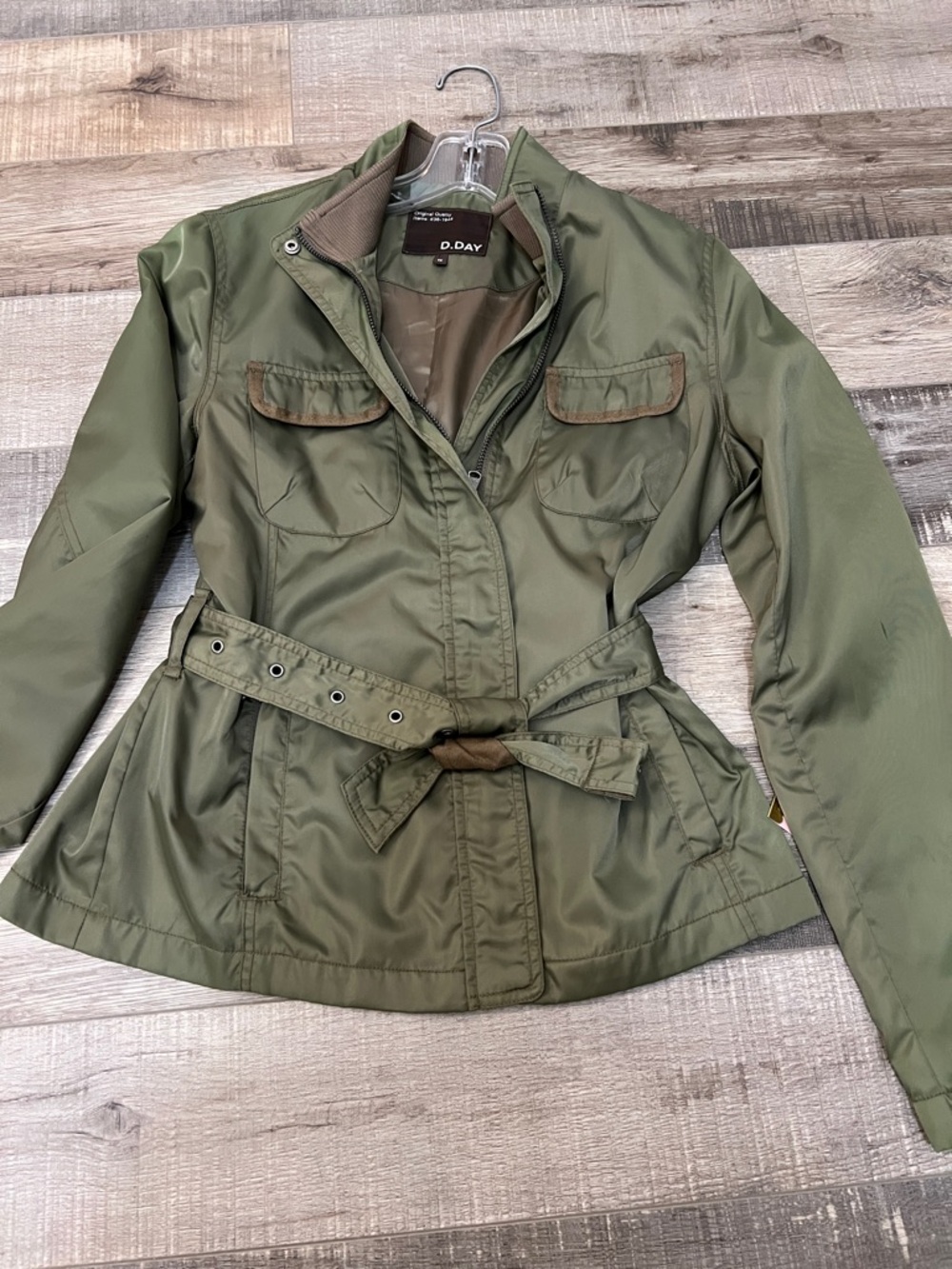 Lightweight women’s olive green utility/military style jacket sz S - Picture 13 of 14